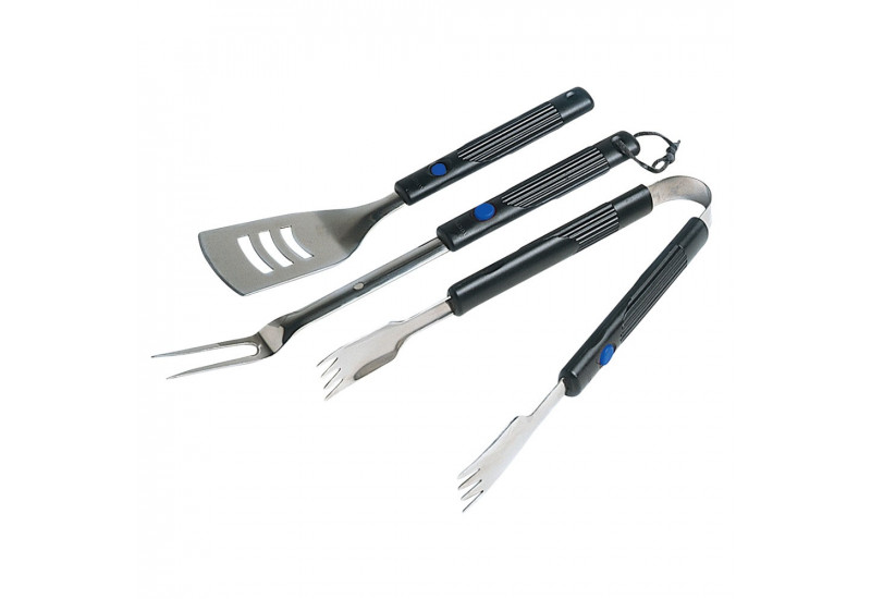  SET DE 3 USTENSILES INOX MANCHE EXTENSIBLE 