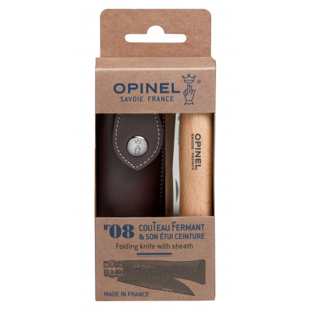 OPINEL - TRADITION N°08 INOX + ETUI OPINEL - TRADITION N°08 INOX + ETUI