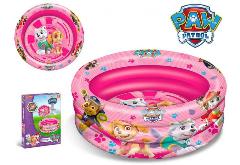  PISCINE GONFLABLE 100CM LA PAT' PATROUILLE - ROSE 