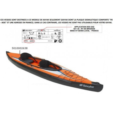 VESSIE LATERALE GAUCHE POINTER K2 SEVYLOR (à partir de 2014) 5010002638 VESSIE LATERALE GAUCHE POINTER K2 SEVYLOR (à partir de 2014) 5010002638