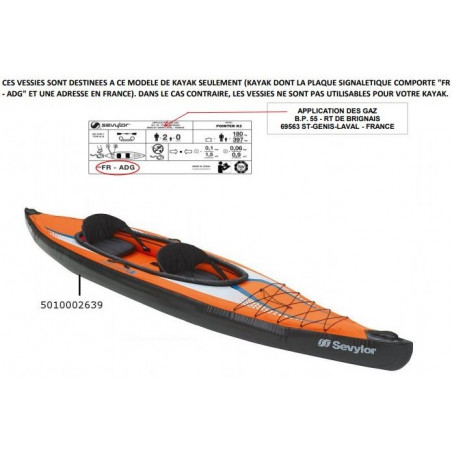 VESSIE LATERALE DROITE POINTER K2 SEVYLOR (à partir de 2014) 5010002639 VESSIE LATERALE DROITE POINTER K2 SEVYLOR (à partir de 2014) 5010002639