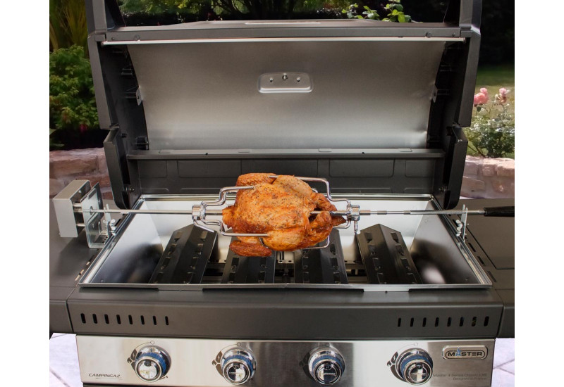 KIT ROTISSERIE PREMIUM - BROCHE + MOTEUR TOURNE BROCHE 230 V CAMPINGAZ KIT ROTISSERIE PREMIUM - BROCHE + MOTEUR TOURNE BROCHE 230 V CAMPINGAZ