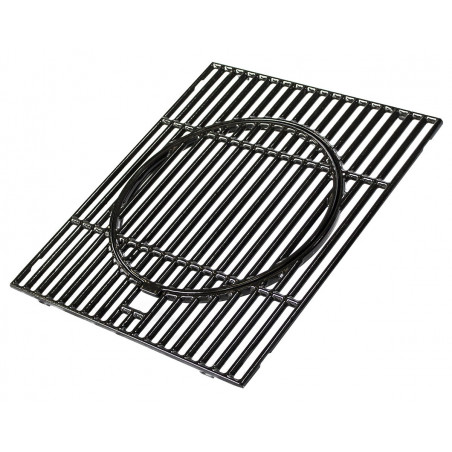 GRILLE EN FONTE DOUBLE EMAILLAGE CULINARY MODULAR POUR BARBECUES CAMPINGAZ (depuis 2018) 5010004859