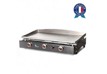 LOCATION PLANCHA GAZ 3 FEUX / PLAQUE INOX "LAGOA"