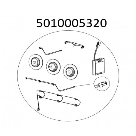KIT SYSTEME DE RETROECLAIRAGE POUR BARBECUE MASTER 3 CLASSIC CAMPINGAZ 5010005320 KIT SYSTEME DE RETROECLAIRAGE POUR BARBECUE MASTER 3 CLASSIC CAMPINGAZ 5010005320