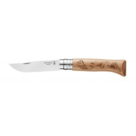 OPINEL - TRADITION N°08 INOX GRAVE "VELO" OPINEL - TRADITION N°08 INOX GRAVE "VELO"