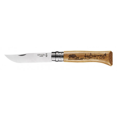 OPINEL - TRADITION N°08 INOX ANIMALIA GRAVE "SANGLIER" 2019 OPINEL - TRADITION N°08 INOX ANIMALIA GRAVE "SANGLIER" 2019