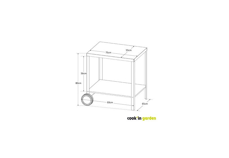 DESSERTE MEDIA S - COOK IN GARDEN