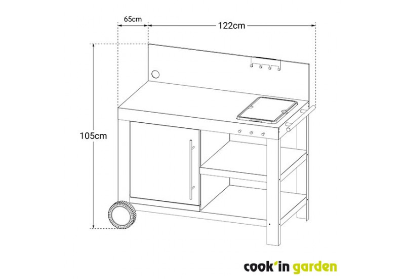 DESSERTE NOVA XL - COOK IN GARDEN