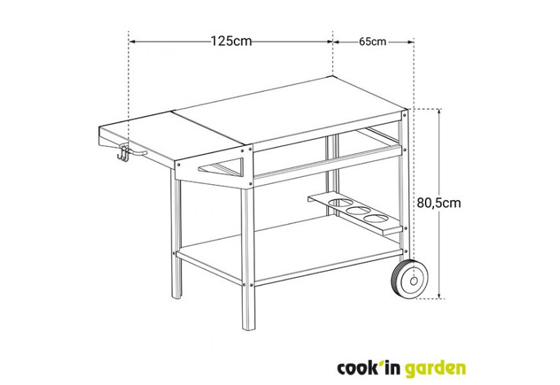 DESSERTE LUXUOSA L - COOK IN GARDEN