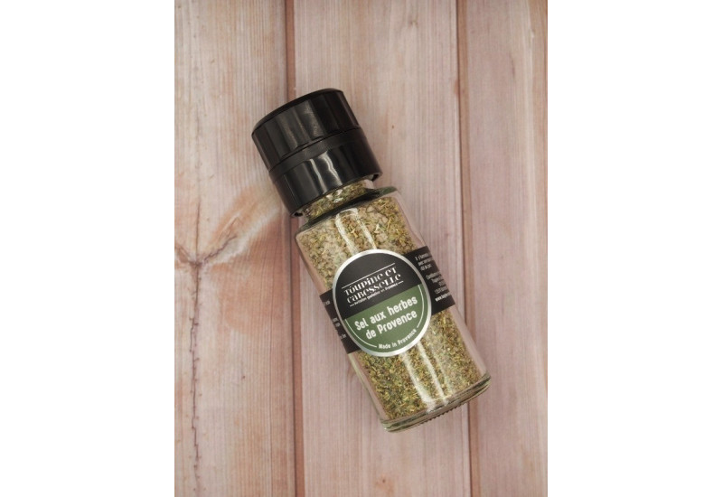 SEL AUX HERBES DE PROVENCE - MOULIN DE 80g SEL AUX HERBES DE PROVENCE - MOULIN DE 80g