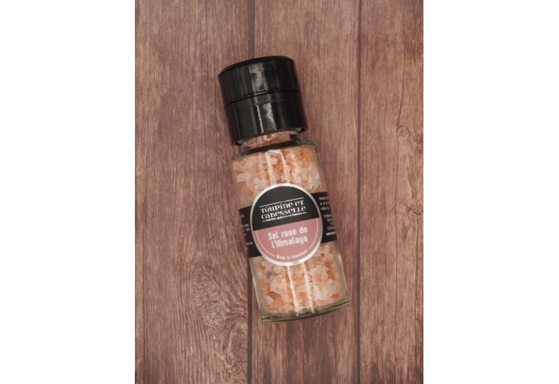 SEL ROSE DE L'HIMALAYA - MOULIN DE 130g SEL ROSE DE L'HIMALAYA - MOULIN DE 130g
